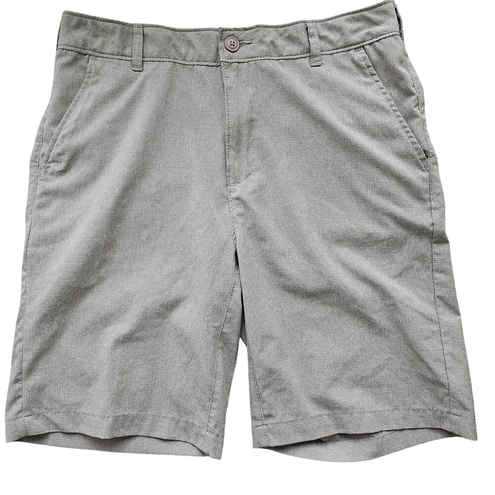 Lee Airflow Khaki Flat Front Shorts Men’s Size 34 Stretch Golf Casual